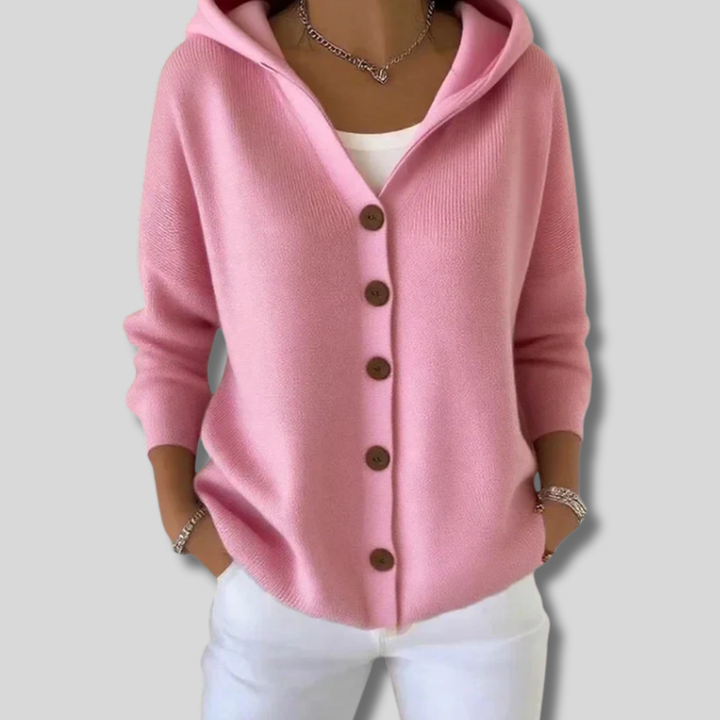 Ingrid | Elegant hooded cardigan