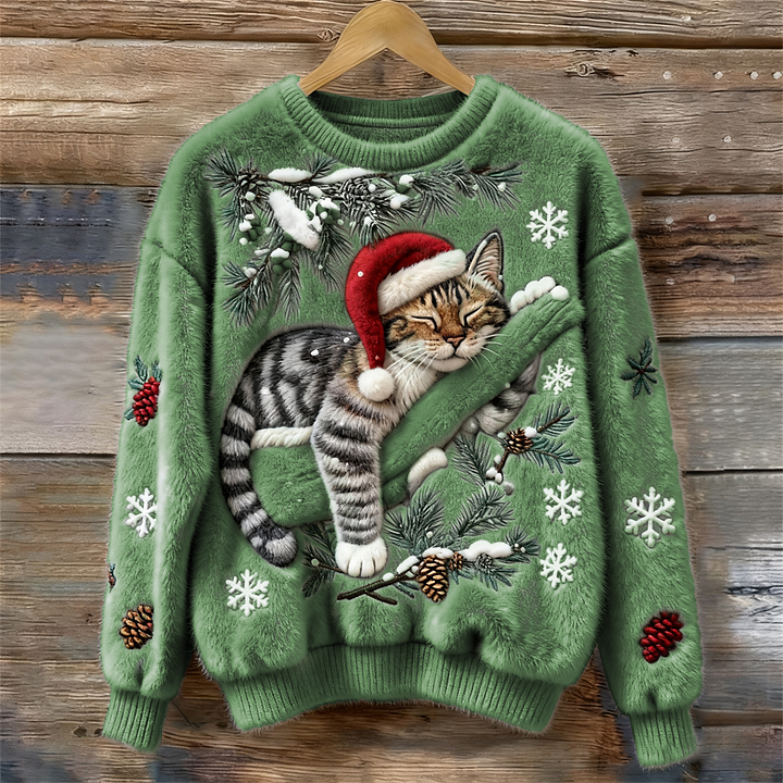 Serena | Winter Christmas Cat Sweater
