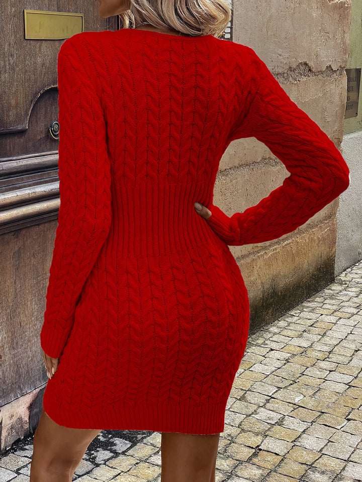 ISLA | Half-Zip Knit Dress