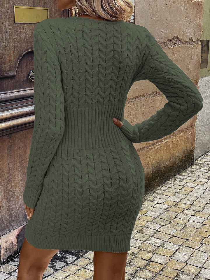 ISLA | Half-Zip Knit Dress